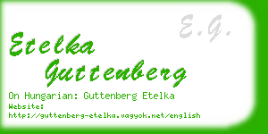 etelka guttenberg business card